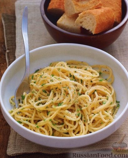 Рецепт Спагетти с петрушкой и сыром