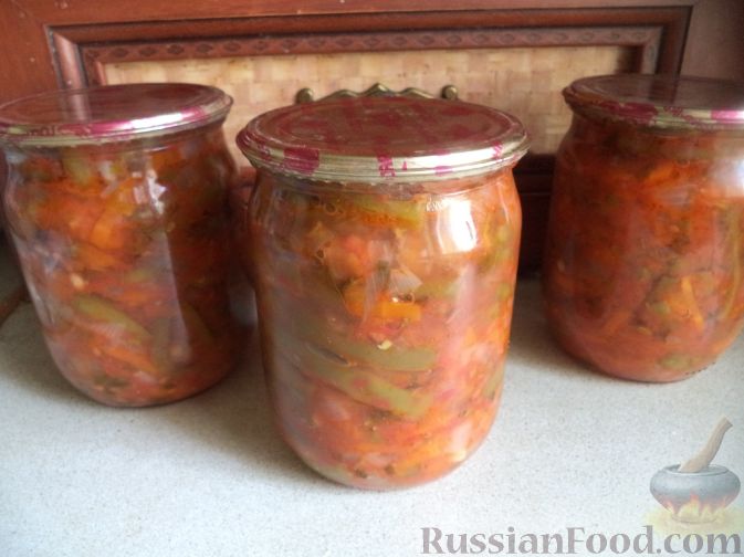 Фасоль в томатном соусе на зиму - рецепты с фото