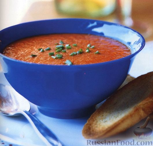 Рецепт Суп-пюре из жареного болгарского перца