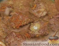 Фото приготовления рецепта: Фунчоза с курицей и замороженными овощами - шаг №9
