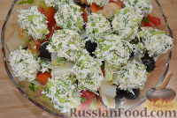 Фото к рецепту: Овощной салат с сырными шариками