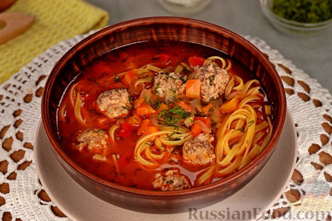 Лапша с говядиной и овощами