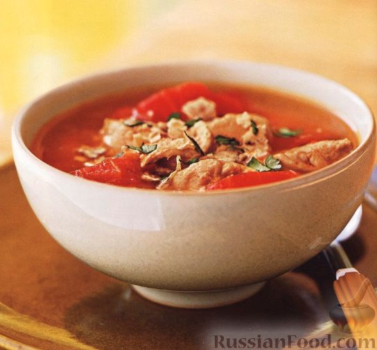 Рецепт Пряный куриный суп