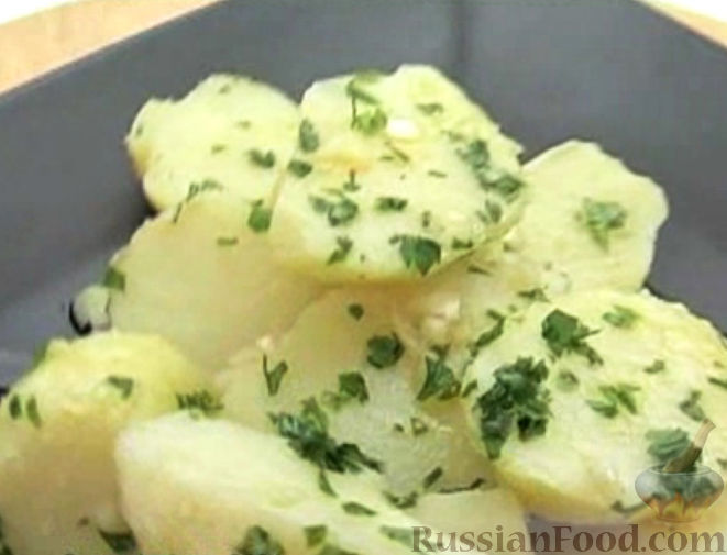 Картошка с чесноком в духовке