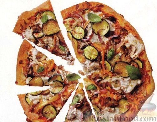 Рецепт Пицца с цуккини и грибами