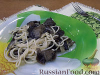 Фото к рецепту: Спагетти с грибами