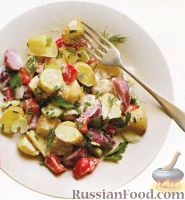 Фото к рецепту: Картофельный салат с овощами