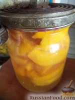Фото приготовления рецепта: Варенье из персиков ( самый быстрый способ приготовления) - шаг №7
