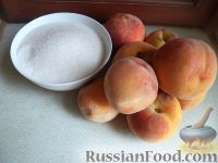 Фото приготовления рецепта: Варенье из нарезанных персиков без воды - шаг №1