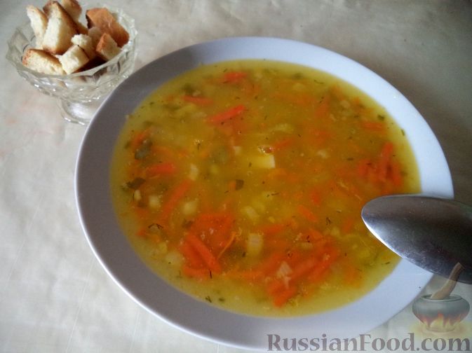 Гороховый суп с копченостями рецепт