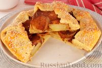 Фото к рецепту: Творожная галета с грушами и корицей
