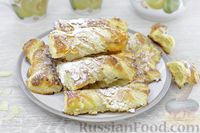 Фото к рецепту: Слойки с миндальным кремом