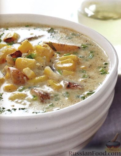 Рецепт Кукурузный суп с картофелем