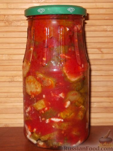 Рецепт Огурцы в томатной заливке