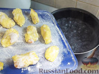 Фото приготовления рецепта: Ленивые вареники с абрикосами - шаг №4