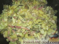 Фото к рецепту: Артишоки с картофелем и грибами