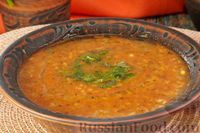 Фото к рецепту: Эзогелин (суп с булгуром, рисом и чечевицей)