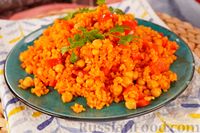 Фото к рецепту: Булгур с нутом и овощами