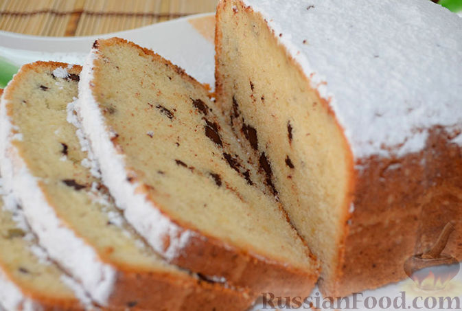 Рецепт Простой кекс с шоколадом в хлебопечке