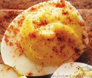 Рецепт Фаршированные яйца с майонезом