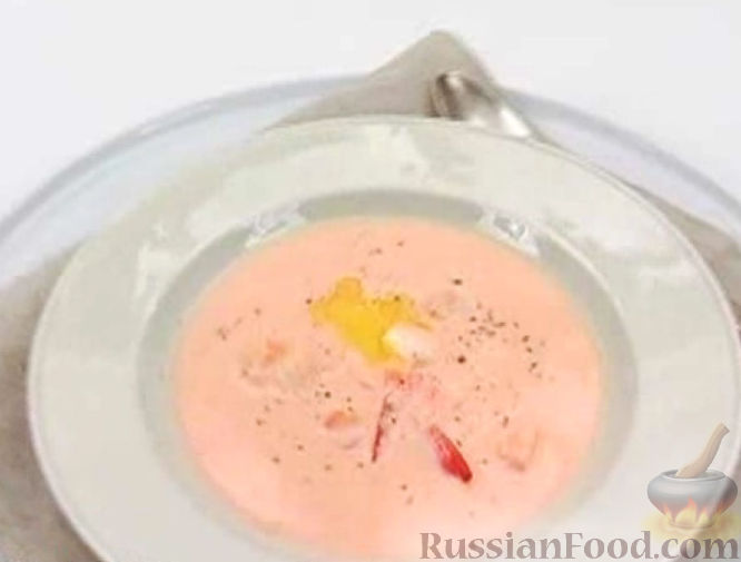 Рецепт Молочный суп с креветками