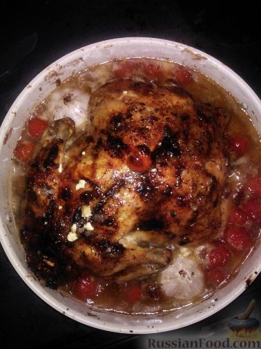 Рецепт Курица, запеченная с гречкой в печи