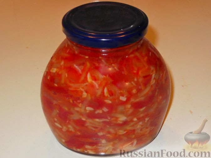 Лечо из кабачков с томатной пастой на зиму