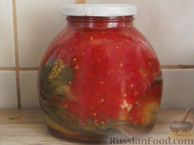 Рецепт Печеные баклажаны с томатом