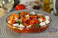 Фото к рецепту: Гаридес саганаки (креветки в томатном соусе)