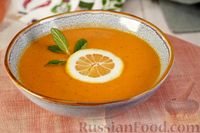 Фото к рецепту: Мерджимек чорбасы (суп-пюре из красной чечевицы с мятой)