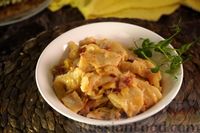 Фото к рецепту: Польская тушеная капуста с лазанками