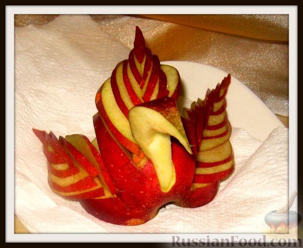 Украшение торта яблоками - 75 фото