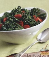 Фото к рецепту: Салат из брокколи и помидоров-черри