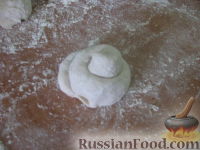 Фото приготовления рецепта: Плюшки с корицей "Хризантема" - шаг №5