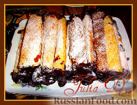 Фото к рецепту: Вафельные трубочки с вареной сгущенкой в шоколадной глазури