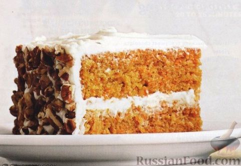 Морковный торт со сметанным кремом - рецепт | Чудо-Повар