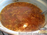 Фото приготовления рецепта: Грибной суп с рисом - шаг №7