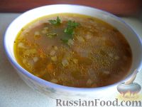 Фото приготовления рецепта: Грибной суп с рисом - шаг №8
