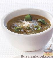Фото к рецепту: Суп-пюре из зеленого горошка
