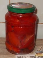 Фото к рецепту: Консервированые помидоры в желе по-латышски