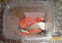 Фото приготовления рецепта: Соленая красная рыба (голец) - шаг №8