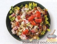 Фото к рецепту: Картофельный салат с помидорами