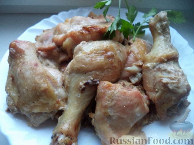 Курица кусочками в духовке - Пошаговый рецепт с фото. Вторые блюда. Блюда из курицы