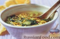 Фото к рецепту: Тайский суп с омлетом