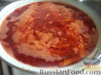 Фото приготовления рецепта: Красный борщ со шкварками и фасолью - шаг №8