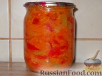 Зимний салат из помидоров и болгарского перца с луком на зиму | Кулинарные рецепты любящей жены