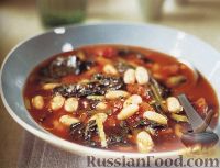 Фото к рецепту: Тосканский фасолевый суп с капустой