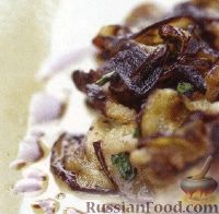 Фото к рецепту: Салат из жареных баклажанов