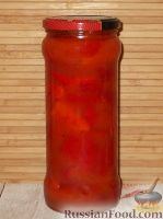 Фото к рецепту: Перец в томатном соке кусочками (простой способ)