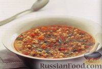 Фото к рецепту: Суп из кускуса с помидорами
